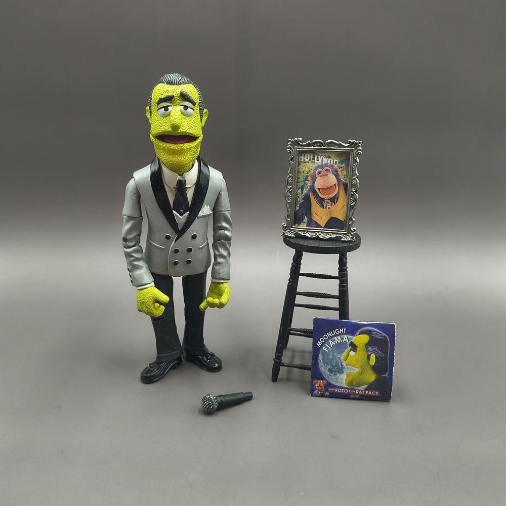 Muppets Johnny Fiama Action Figure Playset Palisades Toys Loose Complete